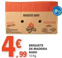 E.Leclerc Madeira - briquete de madeira raro promoção