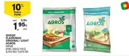 Continente Agros - queijo flamengo original/ light promoção