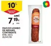 Continente Continente - paio do lombo de arganil promoção