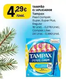 Intermarché Tampax - tampao c/ aplicador promoção