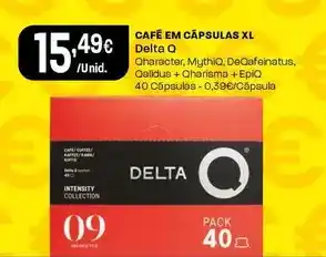 Intermarché Delta q - café em cápsulas xl promoção