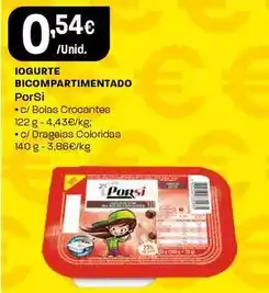 Intermarché Porsi - iogurte bicompartimentado promoção