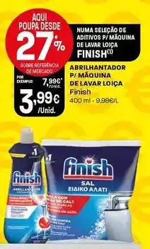 Intermarché Finish - abrilhantador p/ maquina de lavar loica promoção