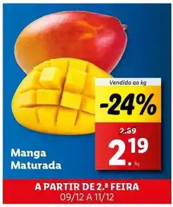 Lidl Manga maturada promoção