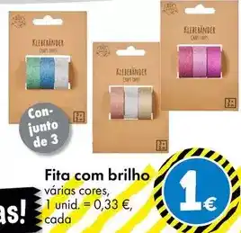 TEDi Fita com brilho promoção