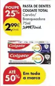 Pingo Doce Colgate - pasta de dentes total promoção