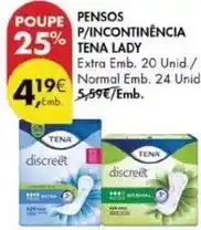 Pingo Doce Tena - pensos p/incontinencia lady promoção