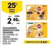 Continente Pedigree - alimento húmido p/ cão promoção