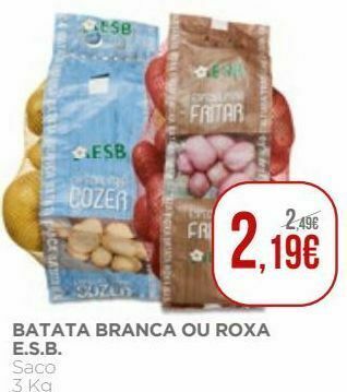 El Corte Inglés Batatas promoção