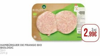 Hambúrguer de frango biológico
