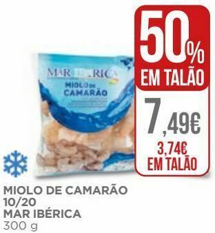 El Corte Inglés Camarão congelado mar ibérica promoção