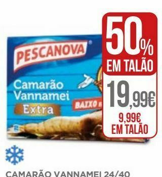 Camarão congelado pescanova