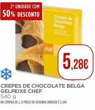 El Corte Inglés Crepes de chocolate gelpeixe promoção