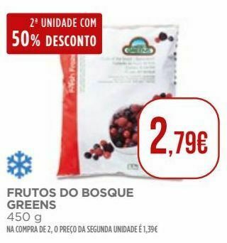 El Corte Inglés Frutas do bosque promoção