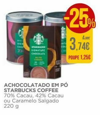 El Corte Inglés Achocolatado starbucks promoção