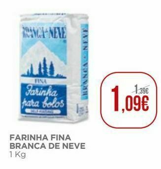 Farinha de trigo branca de neve
