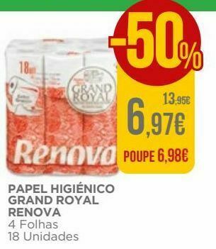 El Corte Inglés Papel higiênico renova promoção