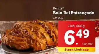 Lidl Deluxe - bolo rei entrancado promoção