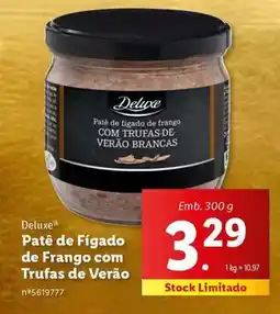 Lidl Deluxe - pate de figado de frango com trufas de verao promoção