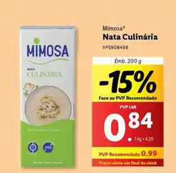 Lidl Mimosa - nata culinaria promoção