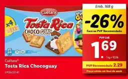 Lidl Cuétara - tosta rica chocoguay promoção