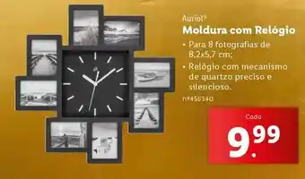 Lidl com - moldura com relógio promoção