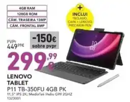 Radio Popular Lenovo tablet P11 TB-350FU 4GB PK promoção