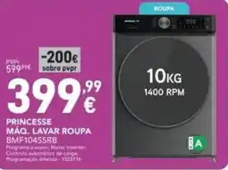 Radio Popular Princesse máq. lavar roupa BMF10455RB promoção