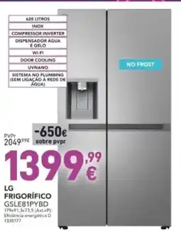 Radio Popular Lg frigorífico gsle81pybd promoção