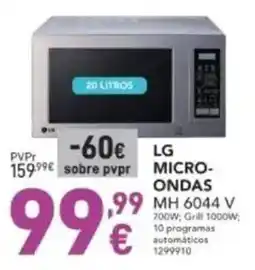 Radio Popular LG Micro-ondas MH 6044 V promoção