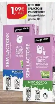 Pingo Doce Pingo doce - leite uht s/lactose promoção
