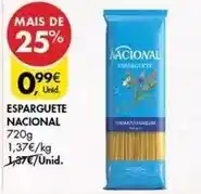Pingo Doce Nacional - esparguete promoção