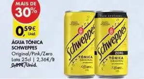 Pingo Doce Schweppes - água tônica promoção