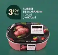 Pingo Doce Sorbet de morango promoção