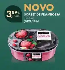Pingo Doce Sorbet de framboesa promoção