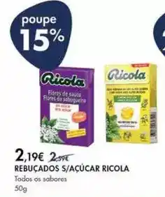 Pingo Doce Ricola - rebucados s/açúcar promoção