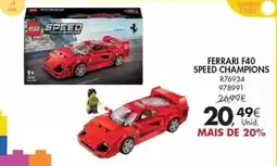 Pingo Doce Lego - ferrari f40 speed champions promoção