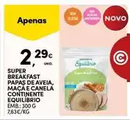 Continente Continente - super breakfast papas de aveia, maçãe canela contimente equilibrio promoção