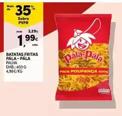 Continente Patatas fritas pala promoção