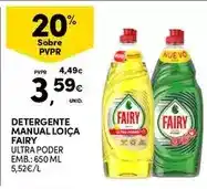 Continente Fairy - detergente manual loica promoção