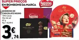 E.Leclerc Nestle - bombons de chocolate negro promoção