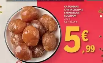 E.Leclerc Castanhas cristalizadas em pedacos equador promoção