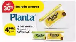 Pingo Doce Planta - creme vegetal promoção