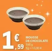 E.Leclerc Mousse de chocolate promoção