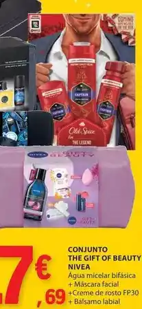 E.Leclerc Nivea - conjunto the gift of beauty promoção