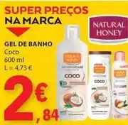 E.Leclerc Natural honey - gel de banho promoção