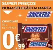 E.Leclerc Snickers - chocolate promoção