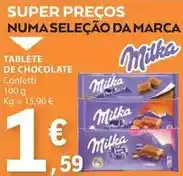 E.Leclerc Milka - tablete de chocolate promoção