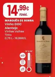 Intermarché Marqués de borba - vinho doc alentejo promoção