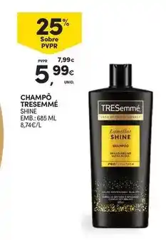 Continente Tresemmé - champo promoção